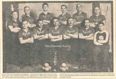 1936 Trumbull County Bocce Champs