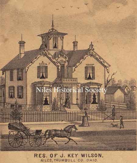 John Key Wilson residence as it appeared in 1874.