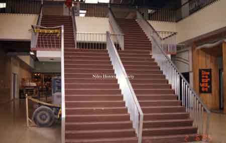 The interior staircase located in the main entrance of the Eastwood Mall during the complete renovation in the 1990's.