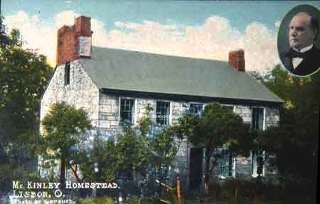The home was built in 1806 by Gideon Hughes, the founder of the Rebecca Jane furnace in Lisbon, Ohio.