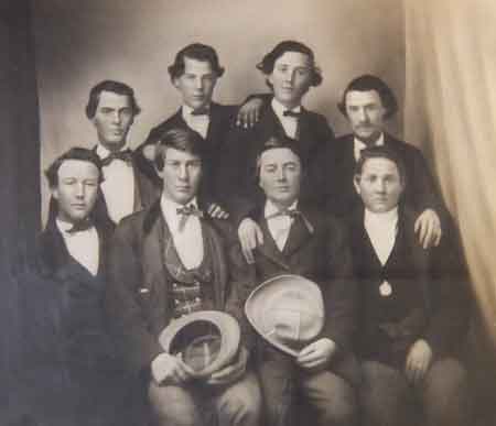 A Group of Niles Boyhood Friends and dated 1861.