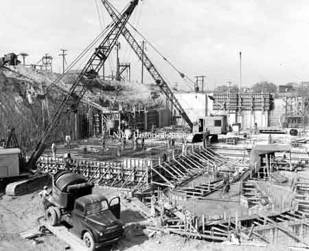construction of the Ohio Edison Power Plant