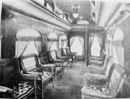 This shows the inside look of the Northern Car made by the Niles Car Co.