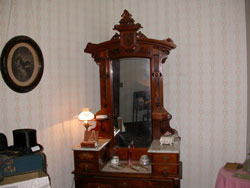 Bedroom furniture on display in second floor