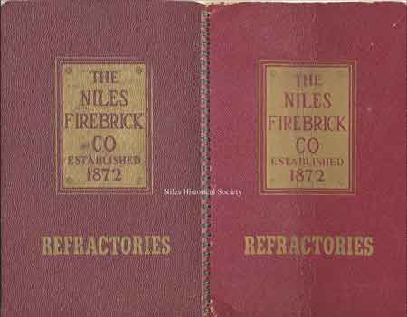 Sample book of Niles Firebrick Company.