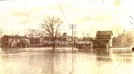 A general view of the 1913 flood.