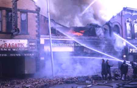 Shown here is the Hoffman store between Nick Ragazzo Shop and Pritchard's Mens Wear, both were so badly damaged they had to be torn down.