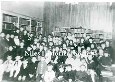 Story Hour at the old library on Furnace Street in Niles. Furnace Street is now part of State Street.