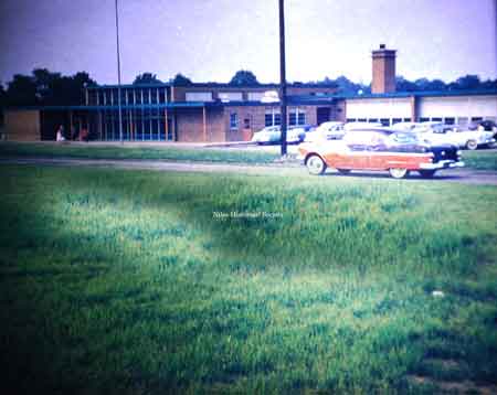Lincoln School entrance, 1956.