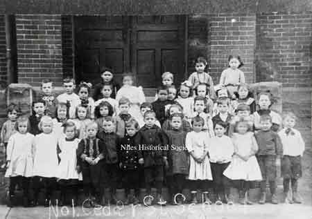 First grade class at Cedar St. school in 1900.