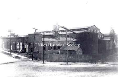 Erie Street view of the Niles Car & Manufacturing Company built in 1901