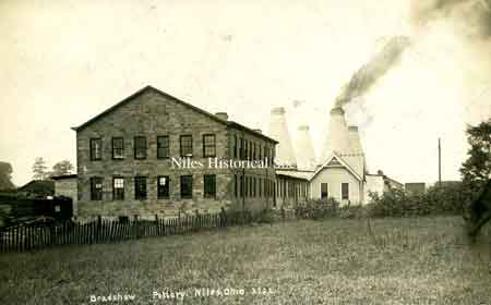 The Bradshaw Pottery Plant was built between Hunter Street and the railroad right-of-way in Roundstown.