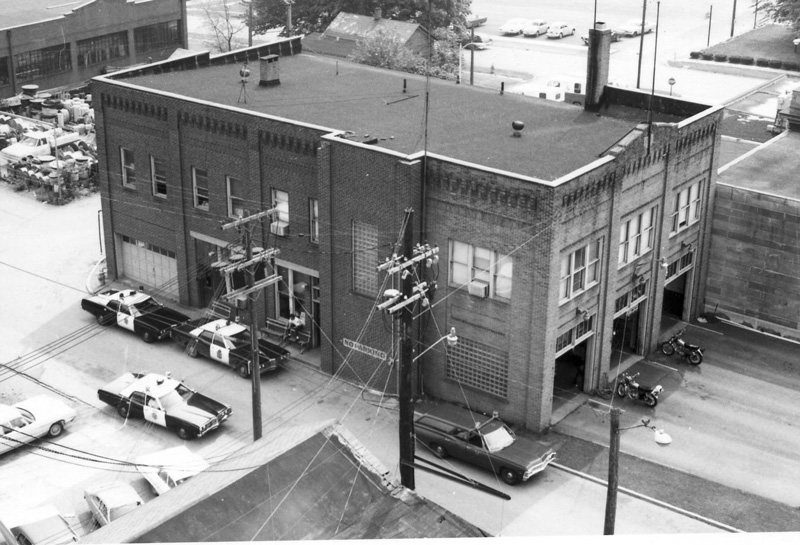 The new city administration building was built in 1928 on West State Street allowing for the renovation and expansion of the Police and Fire Departments in the old city building to take place in 1931. Photo 1974.