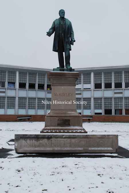 bronze monument of William McKinley