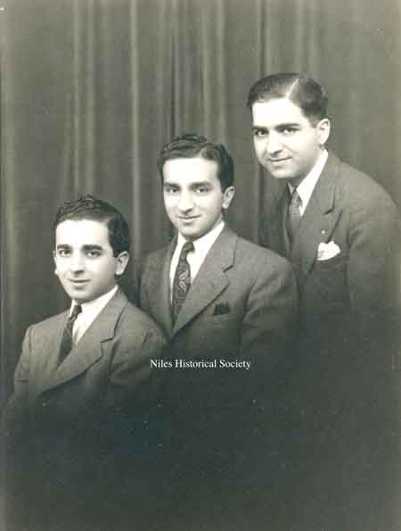 Three sons of my grandfather Isaac Shaker: Joseph, Mitchell and Simon.youngest to oldest.
