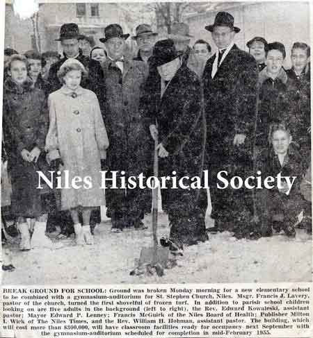   Niles Daily Times February 8, 1954 photograph