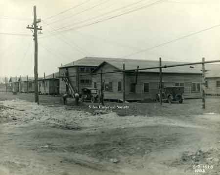 Taken on May 7, 1920, this is a view of the Bunk Houses from the west side.