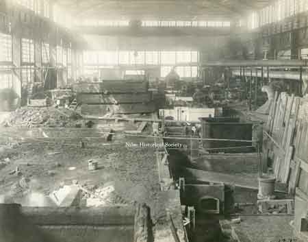 This is a view of the interior of the Galvanizing Plant.