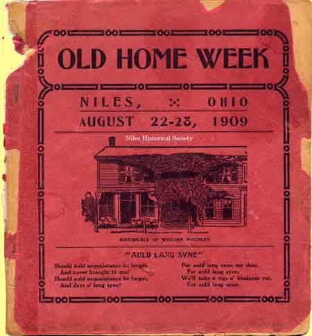 Niles Home Week was celebrated August 22-23 as shown in this pamphlet.