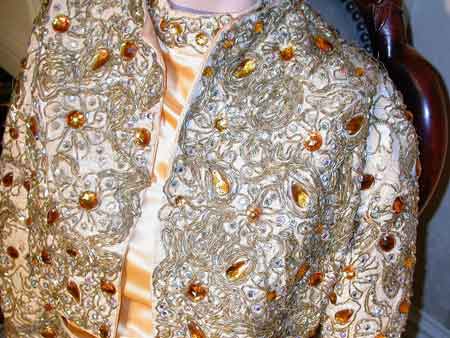 Close-up detail of White House Gown.