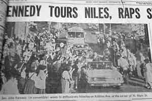 JFK Visits Niles