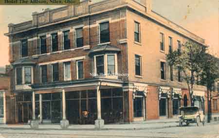 From 1836 when the Sandford House or Inn first opened until the Allison Hotel was built in 1906, the mode of local transportation was generally by horse-drawn carriage or on horseback.