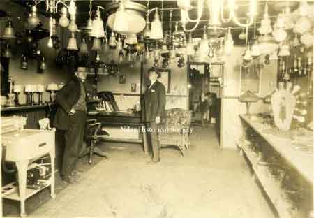 1923 view of the inside of the store