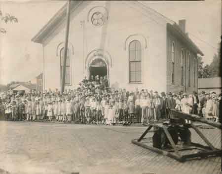 Dedication of the church bell for the South Side Presbyterian Church.