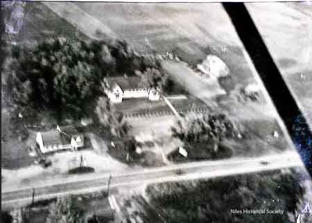 Aerial view of Belvedere Club.