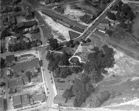 Aerial picture of Central Park in 1933.