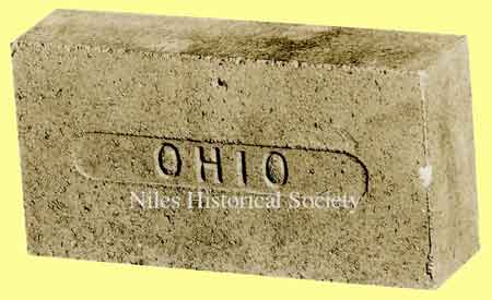 A picture of a Niles Firebrick, manufactured by the Niles Firebrick Company.
