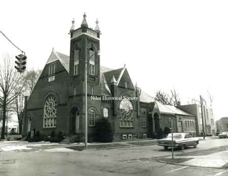 Photos of the old First Christian Church building on the corner of Arlington and Church Streets. Torn down in the 1960's to make way for the present sanctuary
