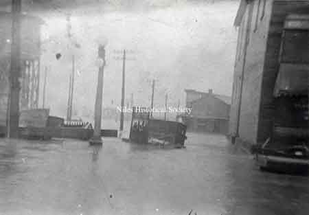 Downtown area during the 1913 Flood. 