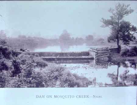 Early image of the Mosquito Creek dam.