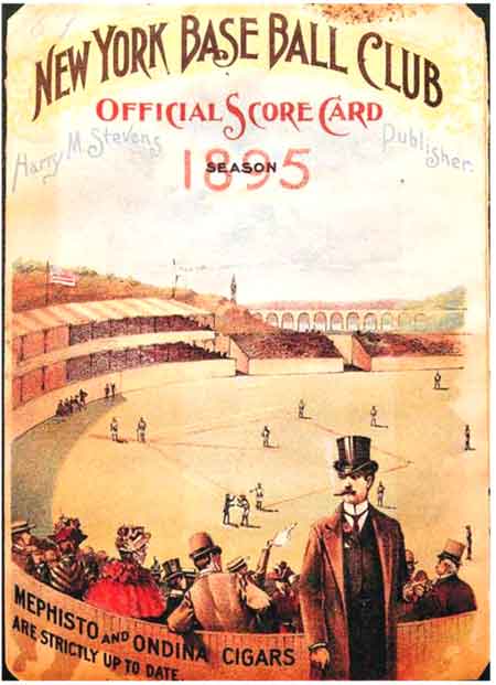 1895 Scorecard, Harry Stevens publisher.