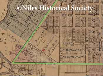 Location of Leslie Avenue School.