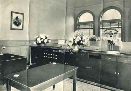 Interior view of McKinley Federal Savings Bank, 1935 before renovations.
