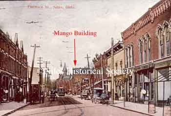 1906 postcard of Furnace Street, now State Street, with the old Central School in the distant background.