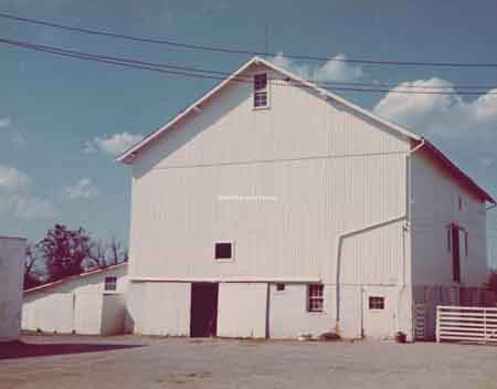 The big barn before the 1985 Tornado.