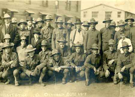 Views of the Niles soldiers at Camp Sherman in Chillicothe, Ohio on October 20, 1917.