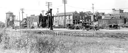 View showing the PRR crossing at South Main Street and Water Street.
