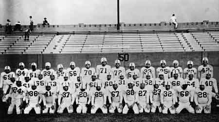 Undefeated 1954 football team.