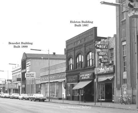 View of South Main Street from Holeton Bldg