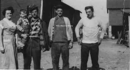 Kate Minnick, unknown child, Joe Durig, Adelbert Durig, Chuck Durig