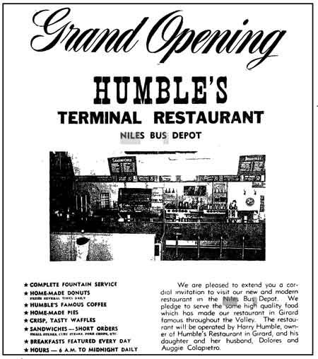 The bus terminal also featured a restaurant that provided food for travelers.