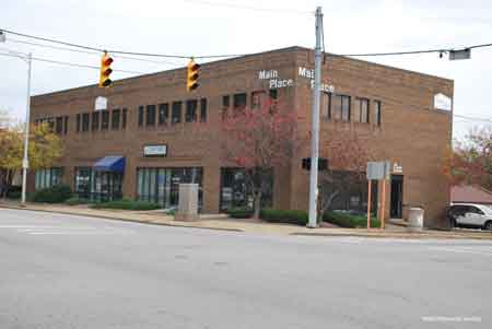 After the Antler Hotel was razed in 1976, new construction resulted in a new all-brick building named Main Place.
