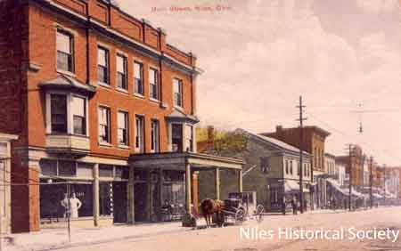 In the foreground is the Allison Hotel, later named the Heaton Hotel around 1930 and finally the Antler Hotel.