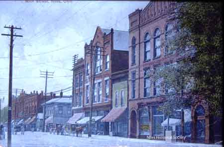 View of North Main Street, ca 1910.