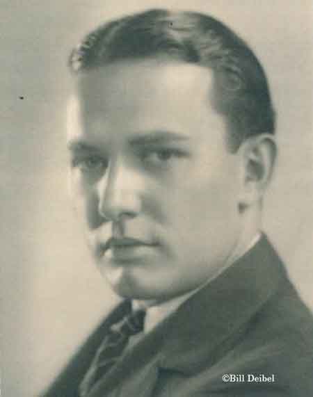 Photograph on left is Cyril P. "Cy" Deibel in 1920.