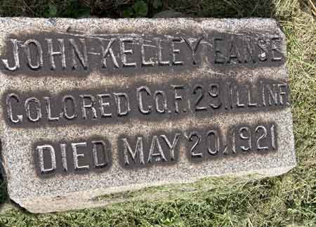 John Kelley Eanse Grave marker